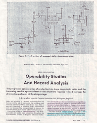 First literature on HAZOP